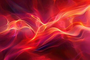 Aufkleber - A vibrant red and orange abstract background, suitable for various design projects