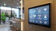 © Muhammad - Detailed Photo of a Light Tan Home Automation System Interface, Highlighting Smart Home Technology