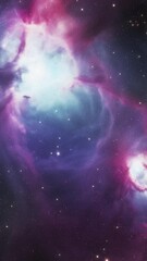 Wall Mural - Cosmos and galaxy. Vertical video.