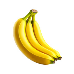 Wall Mural - Banana isolated on transparent background, png, cut out
