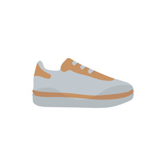 Poster - Stylish sneakers vector. Colored shoes logo. Sports sneakers vector. Sneakers simple icon on white background vector. Vector illustration.