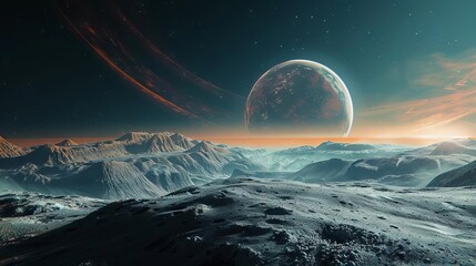 aweinspiring planetary landscape ethereal space exploration 4k wallpaper