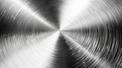 brushed stainless steel plate with reflective silver metal texture and light effects abstract photo