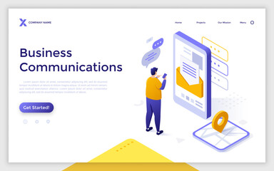 Isometric Business Scene Vector