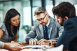 © peopleimages.com - Businessman, contract and partnership in meeting for collaboration, merger and company growth in conference room. Professional, agreement for deal and planning or document for project in office
