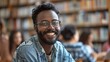 © Phanuwhat - Adult learner in a language class, actively participating and practicing