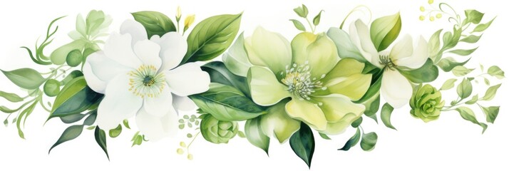 Sticker - bright flowers on a white background