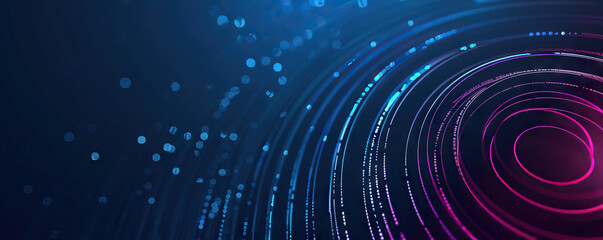 Fototapete - Digital background perfect for tech processes, neural networks, artificial intelligence, data transfer and encryption, digital archives, sound and graphic presentations, science, education, etc.