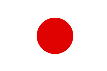 Wall Mural - japan flag button