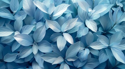 blue leaf background