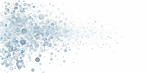 Aufkleber - A Creative and Dynamic Representation of Interlocking Gears, Symbolizing the Complexity and Precision of Mechanical Engineering and Technology, Generative AI