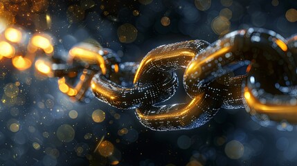 Poster - blockchain-themed visuals often convey a sense of trust and immutability, showcasing how distributed