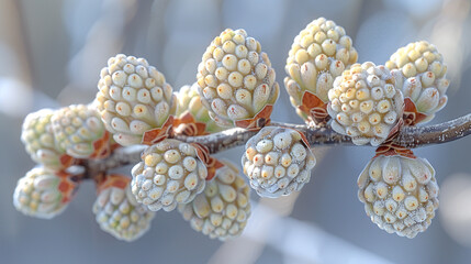 Canvas Print - cones on a branch