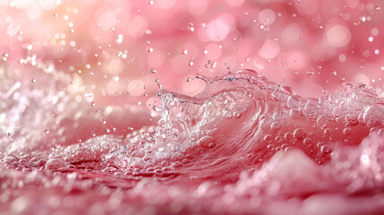 Wall Mural - red water drops