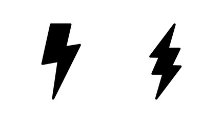 Wall Mural - lightning icon set. electric icon vector. power icon. energy sign