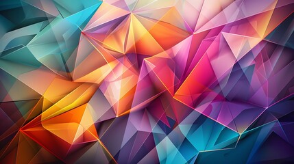 Geometric LGPTQ pride abstract background wallpaper with sharp angles and vibrant colors creating a modern aesthetic