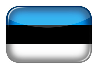 Fototapete - Estonia web icon rectangle button