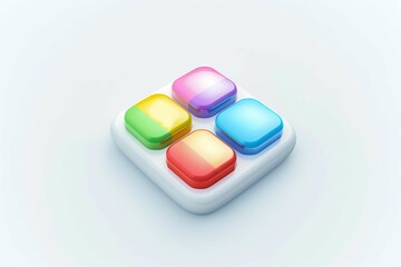 glossy buttons 