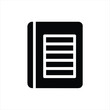© Real Life Essential - agenda icon. Solid icon , Editable stroke. Vector illustration.