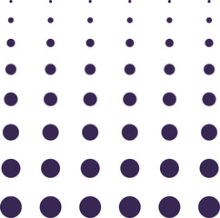 Poster - Memphis geometric shape with fading dots