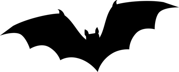 Poster - Halloween horror spooky flying bat silhouette