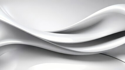 Soft and smooth textured 3d effect gray wavy curved lines abstract background.