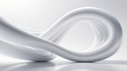 Aufkleber - Soft and smooth textured 3d effect gray wavy curved lines abstract background.