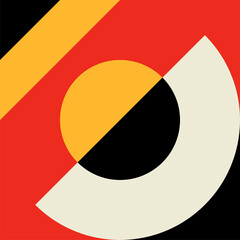 Aufkleber - Geometric, graphic modern pattern element or form