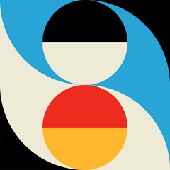 Aufkleber - Abstract, graphic modern pattern form or element