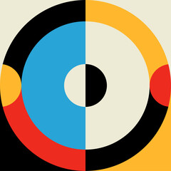 Aufkleber - Graphic, geometric modern pattern form or element