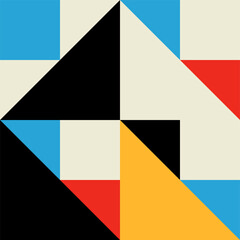 Aufkleber - Colorful, abstract modern pattern form or element