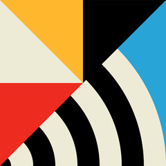 Aufkleber - Geometric, graphic modern pattern block or shape