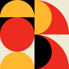 Aufkleber - Graphic, colorful modern pattern element or shape
