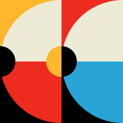 Aufkleber - Graphic, abstract modern pattern form or element