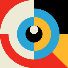 Poster - Abstract, colorful modern pattern form or element