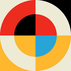Poster - Geometric, graphic modern pattern block or shape