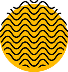 Poster - Abstract Memphis circle shape or graphic form