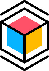 Aufkleber - Abstract Memphis shape or graphic element