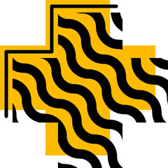 Aufkleber - Geometric Memphis shape or abstract element