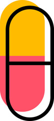 Aufkleber - Abstract Memphis shape or graphic figure