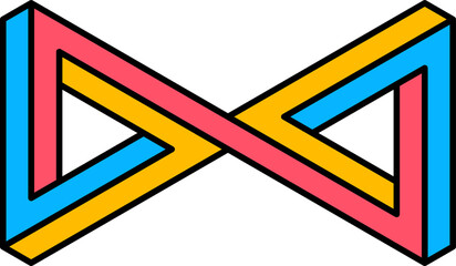 Aufkleber - Abstract Memphis shape or graphic figure