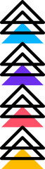Aufkleber - Geometric Memphis shape or graphic form