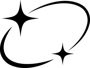 Aufkleber - Brutalism geometric element, groovy graphic shape