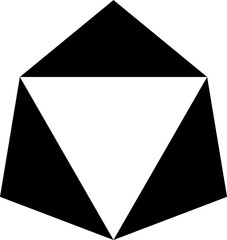 Poster - Brutalism graphic shape, vintage abstract symbol
