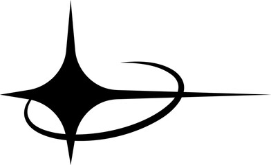 Aufkleber - Brutalism abstract element, retro graphic symbol