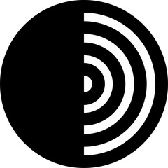 Aufkleber - Brutalism graphic element, vintage geometric shape