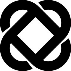 Aufkleber - Brutalism abstract shape, vintage graphic element