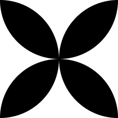 Aufkleber - Brutalism geometric symbol, abstract element