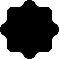 Aufkleber - Brutalism geometric symbol, abstract element