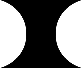 Aufkleber - Brutalism abstract symbol, vintage graphic element